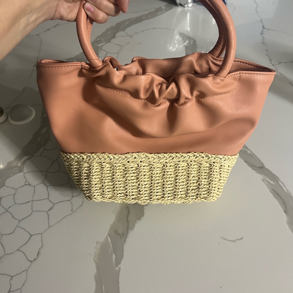 Chic Tan and Cream Mini Bag